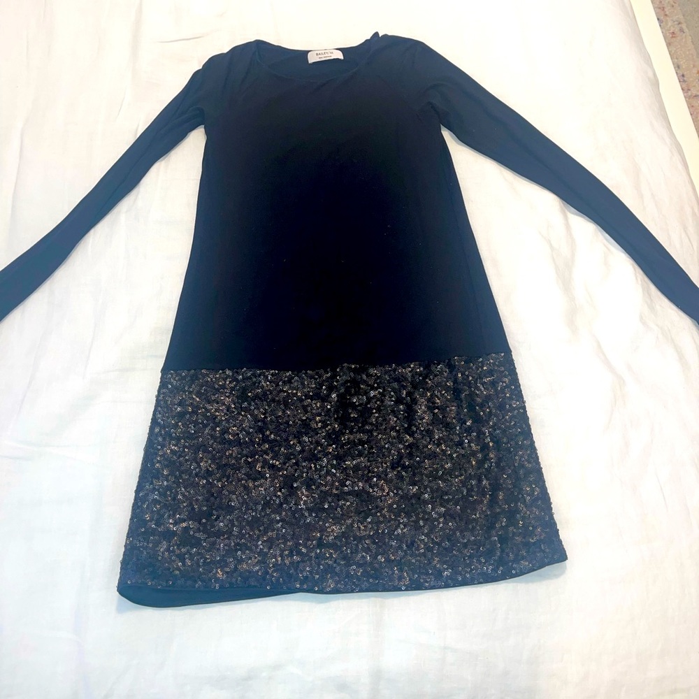 Bailey 44 Black Dress with sequin bottom